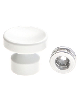Patère décoratif Aluminium Blanc avec fixation multi-matériaux L'ATTACHANTE