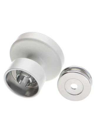 Patère décoratif Aluminium Blanc avec fixation multi-matériaux L'ATTACHANTE