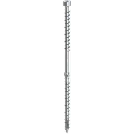 1 x Vis de sarking Tête cylindrique TC double filetage TORX T40 8X365 Acier zingué