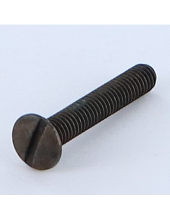 Vis métaux Tête fraisée bombée TFB Fendue M4X25 Diamètre de tête: 7.5 BO Acier brut