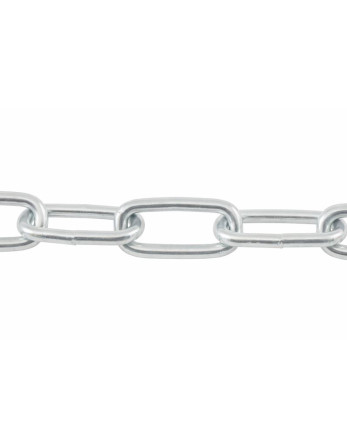 M Chaîne Droite à maillons longs 4.5MM (vendu au m) Acier zingué