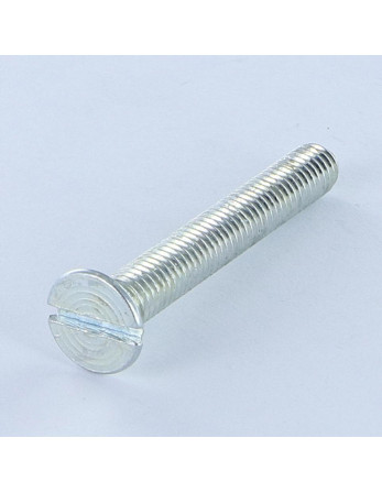 Vis métaux Tête fraisée Fendue M2X3 Acier brut microvis