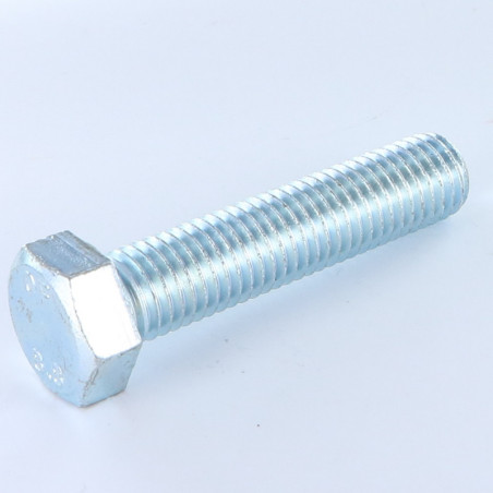 1 x Vis métaux Tête hexagonale TH M16X60 Classe 8.8 Acier zingué