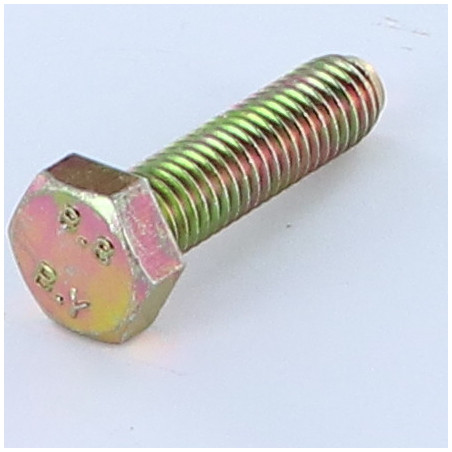 1 x Vis métaux Tête hexagonale TH M10X25 Classe 8.8 Bichromaté