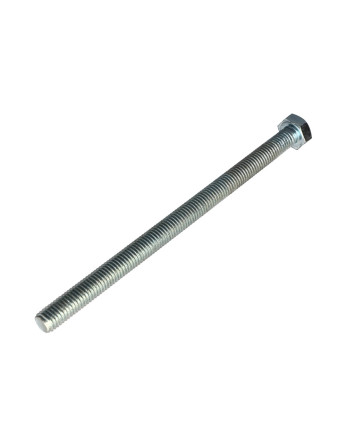 Vis métaux Tête hexagonale TH M10X160 Classe 8.8 Acier zingué