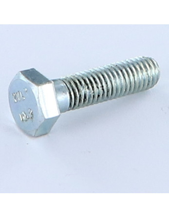 Corps de boulon filetage partiel Tête hexagonale TH M8X35 Classe 10.9 Acier zingué