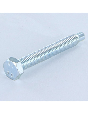 Vis métaux Tête hexagonale TH M5X38.5 Bout téton Téton Long Acier zingué Classe 6.8