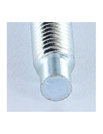Vis métaux Tête hexagonale TH M5X38.5 Bout téton Téton Long Acier zingué Classe 6.8