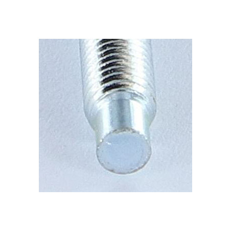 1 x Vis métaux Tête hexagonale TH M5X38.5 Bout téton Téton Long Acier zingué Classe 6.8