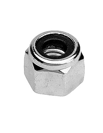 Ecrou frein M10 Haut 11.5 Classe 8 Acier zingué