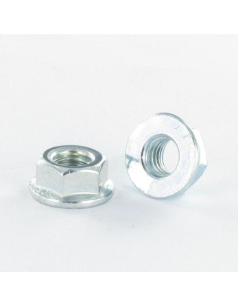 Ecrou Collerette Lisse M8 Acier zingué