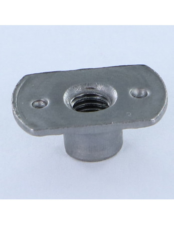 Ecrou cylindrique à souder Bossage extérieur M5 19X11 hauteur 7.8 Acier brut