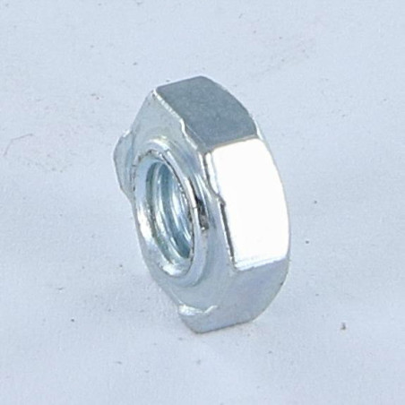 1 x Écrou hexagonale à souder M6 Acier zingué