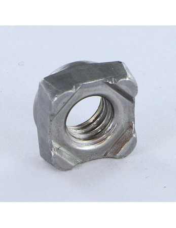 Ecrou carré à souder M6 10X10X5 Acier brut