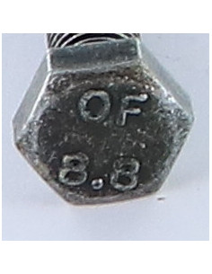 Vis métaux Tête hexagonale TH M8X70 Classe 8.8 Acier... 2