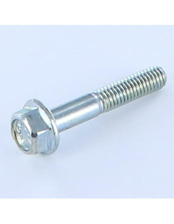 Corps de boulon filetage partiel Tête hexagonale TH M6X35 Embase lisse Acier zingué Filetage partiel