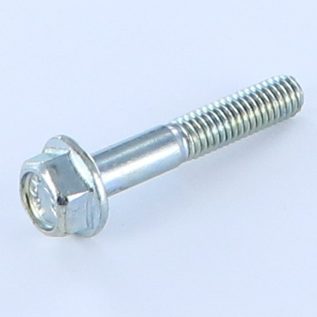 1 x Corps de boulon filetage partiel Tête hexagonale TH M6X35 Embase lisse Acier zingué Filetage partiel