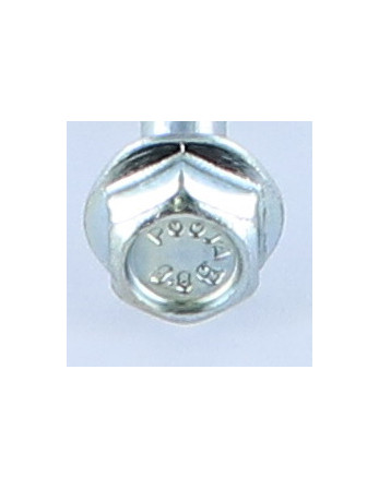 Corps de boulon filetage partiel Tête hexagonale TH M6X35 Embase lisse Acier zingué Filetage partiel