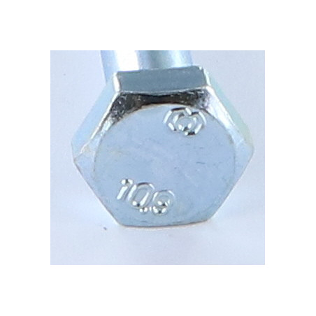 1 x Corps de boulon filetage partiel Tête hexagonale TH M16X100 Classe 10.9 Acier zingué