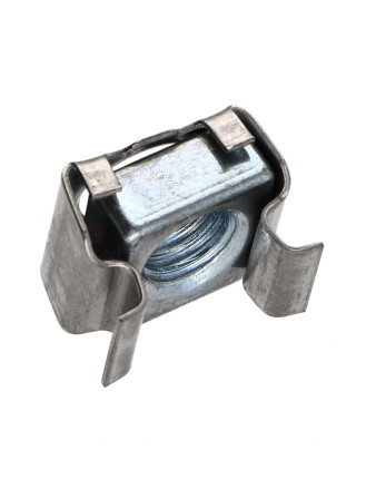 Ecrou acier zingué cage inox C4896B M6 Epaisseur tole 1.7 à 2.7