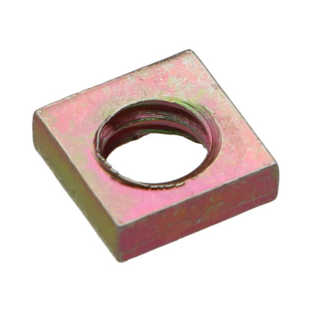 1 x Ecrou carré M7 10X10X3 Pas de 150 Bichromaté