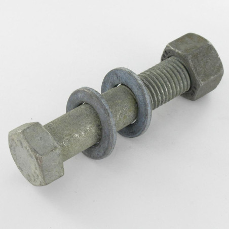 50 x Boulon (vendu avec Ecrou) HR haute résistance M12X60 2 Rondelle Classe 8.8 Forte tenue à la corrosion Acier
