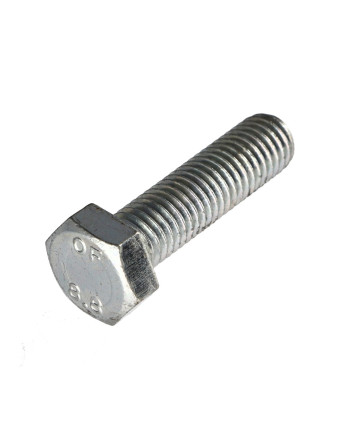 Vis métaux Tête hexagonale TH M12X45 Classe 8.8 Acier zingué