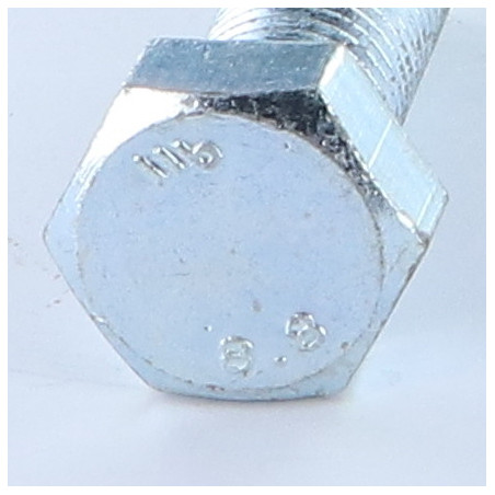 1 x Corps de boulon filetage partiel Tête hexagonale TH M12X40 Classe 8.8 Acier zingué