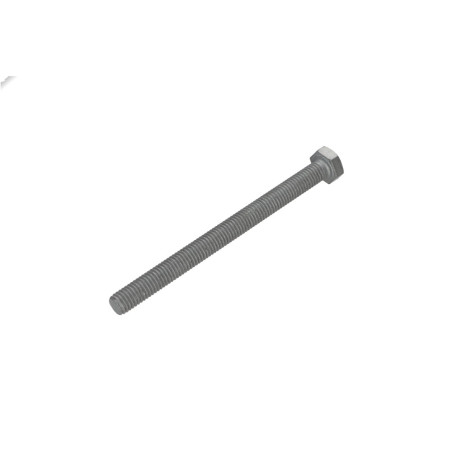 1 x Vis métaux Tête hexagonale TH M8X100 Classe 6.8 Acier brut Géomet 500A