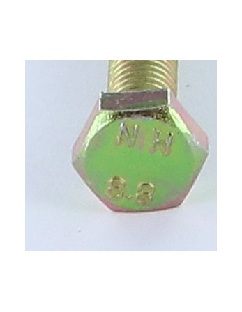 Vis métaux Tête hexagonale TH M10X100 Classe 8.8 Bichromaté