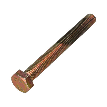 1 x Vis métaux Tête hexagonale TH M10X100 Classe 8.8 Bichromaté
