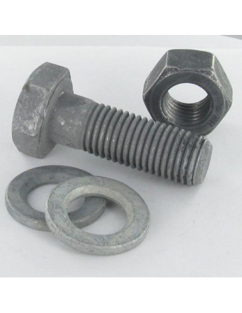 Boulon (vendu avec Ecrou) HR haute résistance M16X70 2 Rondelle Classe 10.9 Forte tenue à la corrosion Acier