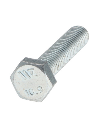 Vis métaux Tête hexagonale TH M6X30 Classe 10.9 Acier zingué