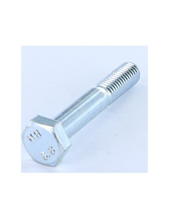Corps de boulon filetage partiel Tête hexagonale TH M10X80 Classe 8.8 zingué cr3 96 hbs sans rouille rouge