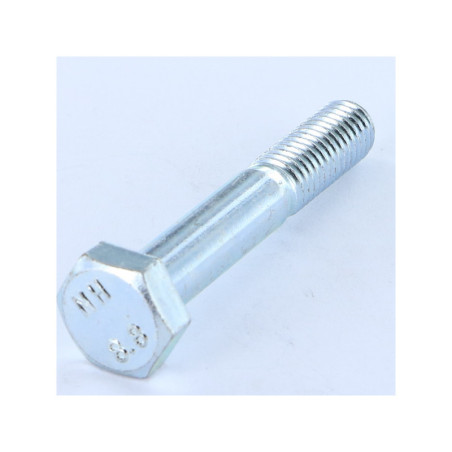 1 x Corps de boulon filetage partiel Tête hexagonale TH M10X80 Classe 8.8 zingué cr3 96 hbs sans rouille rouge