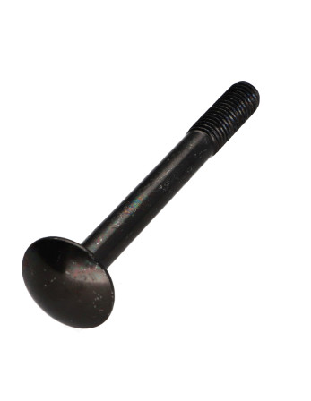 TRCC JAPY tête ronde collet carré M8X110 Filetée sur 22 Filetage partiel Acier zingué noir