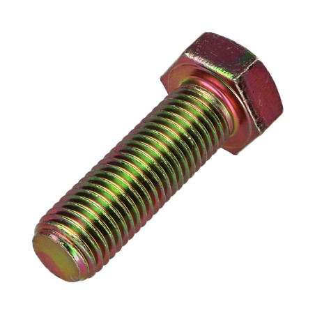 1 x Vis métaux Tête hexagonale TH M16X50 Classe 8.8 Bichromaté