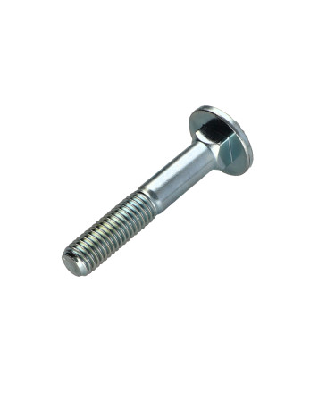 TRCC JAPY tête ronde collet carré M8X30 Filetée sur 22 Filetage partiel Acier zingué