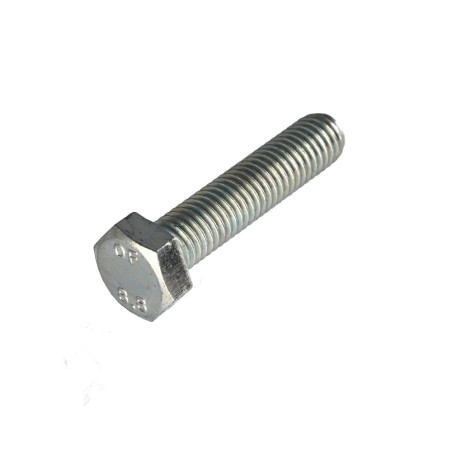 1 x Vis métaux Tête hexagonale TH M7X60 Classe 8.8 Acier zingué Pas de 100