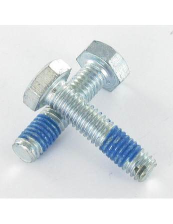 Corps de boulon filetage partiel Tête hexagonale TH M6X25 Classe 8.8 Acier zingué Frein filet