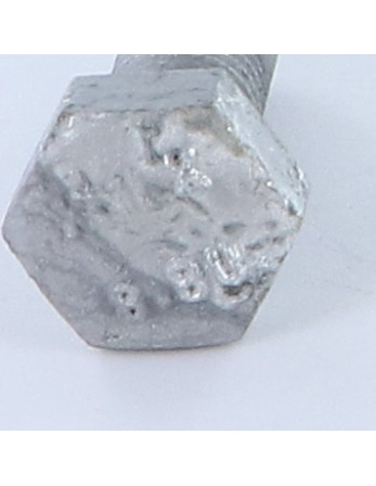 Vis métaux Tête hexagonale TH M12X20 Classe 8.8 Forte tenue à la corrosion Acier galvanisé à chaud ISO FIT