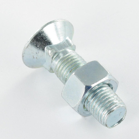 1 x Boulon de charrue TFCC tête fraisée collet carré 7/16UNF 11X45 Classe 8.8 Acier zingué