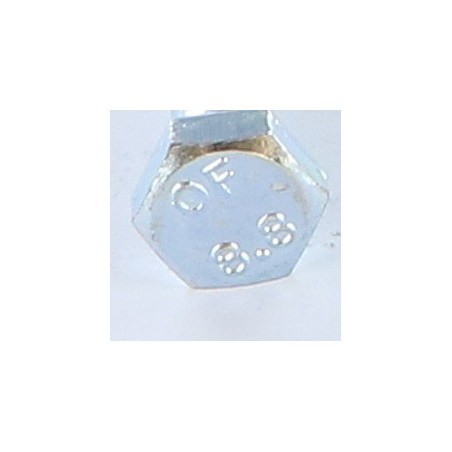 1 x Corps de boulon filetage partiel Tête hexagonale TH M5X80 Classe 8.8 Acier zingué