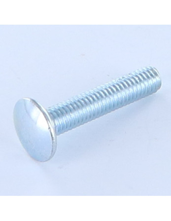 TRCC JAPY tête ronde collet carré M6X30 Collet bas 1.5 Diamètre de tête: 13.5 Acier zingué