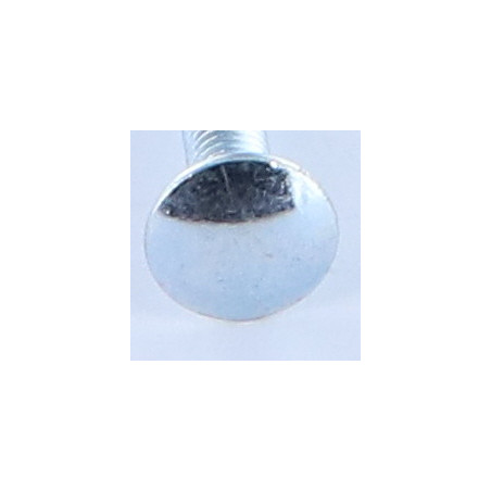 1 x TRCC JAPY tête ronde collet carré M6X30 Collet bas 1.5 Diamètre de tête: 13.5 Acier zingué
