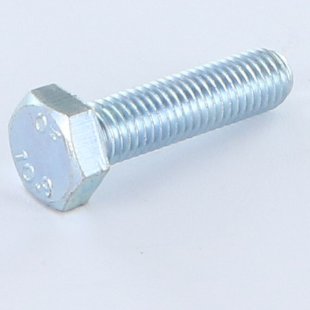 1 x Vis métaux Tête hexagonale TH M8X25 Classe 10.9 Acier zingué
