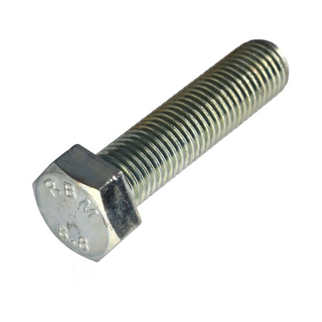 1 x Vis métaux Tête hexagonale TH M20X65 Classe 8.8 Acier zingué
