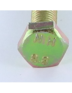 Vis métaux Tête hexagonale TH M8X100 Classe 8.8 Bichromaté 2