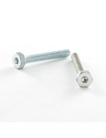 Vis métaux Tête hexagonale TH + Clé de 4 HC4 M6X35 Acier zingué