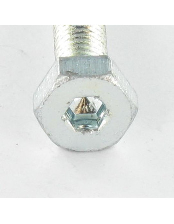Vis métaux Tête hexagonale TH + Clé de 4 HC4 M6X35 Acier zingué